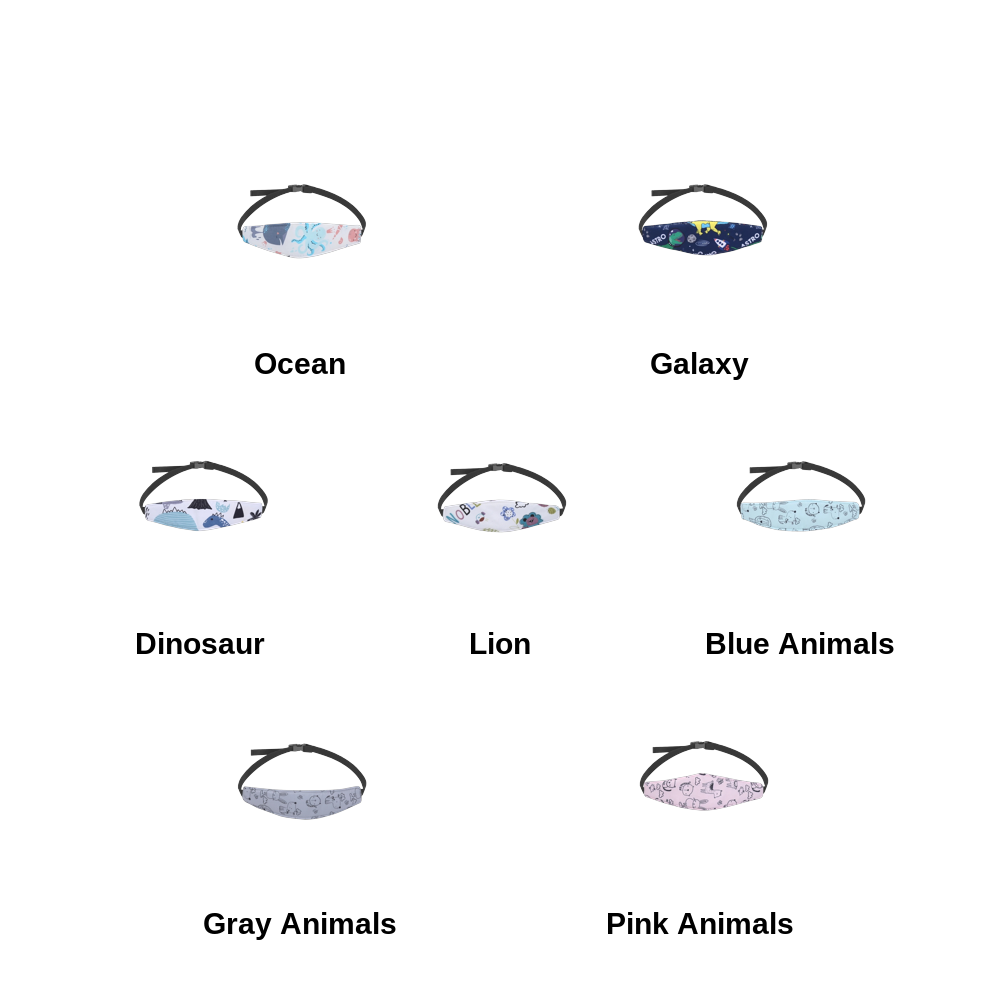 Car Seat Head Support Strap 5-Pack Bundle (Choose Any 5)