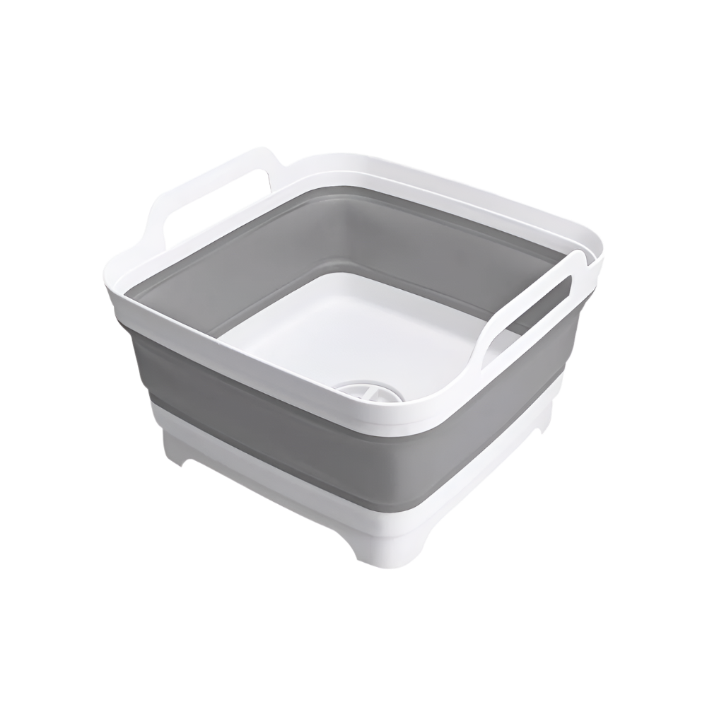 Collapsible Silicone Wash Basin - Gray