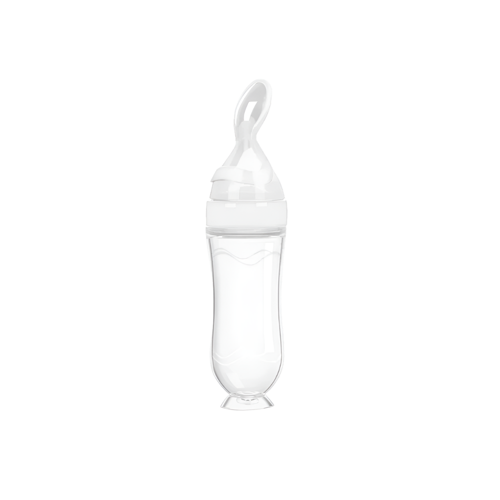 Squeeze & Feed Baby Spoon - White