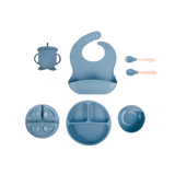 Silicone Baby Meal Set - Blue