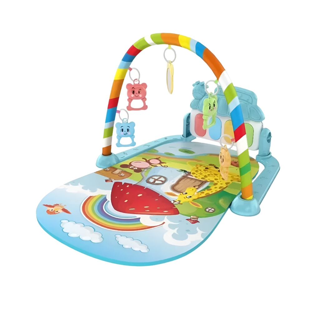 Wiggle & Play Kick Piano Gym - Blue Rainbow