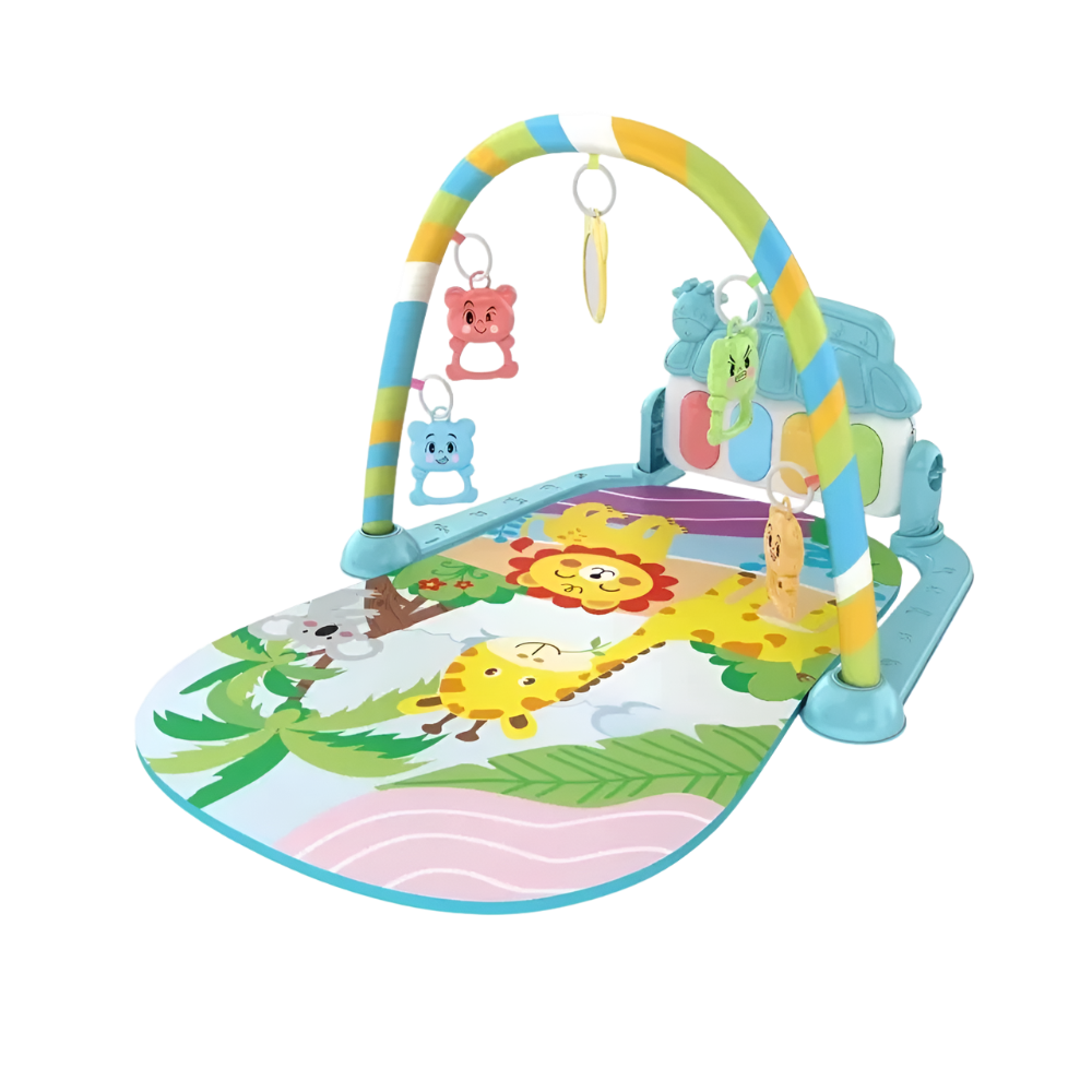 Wiggle & Play Kick Piano Gym - Blue Giraffe