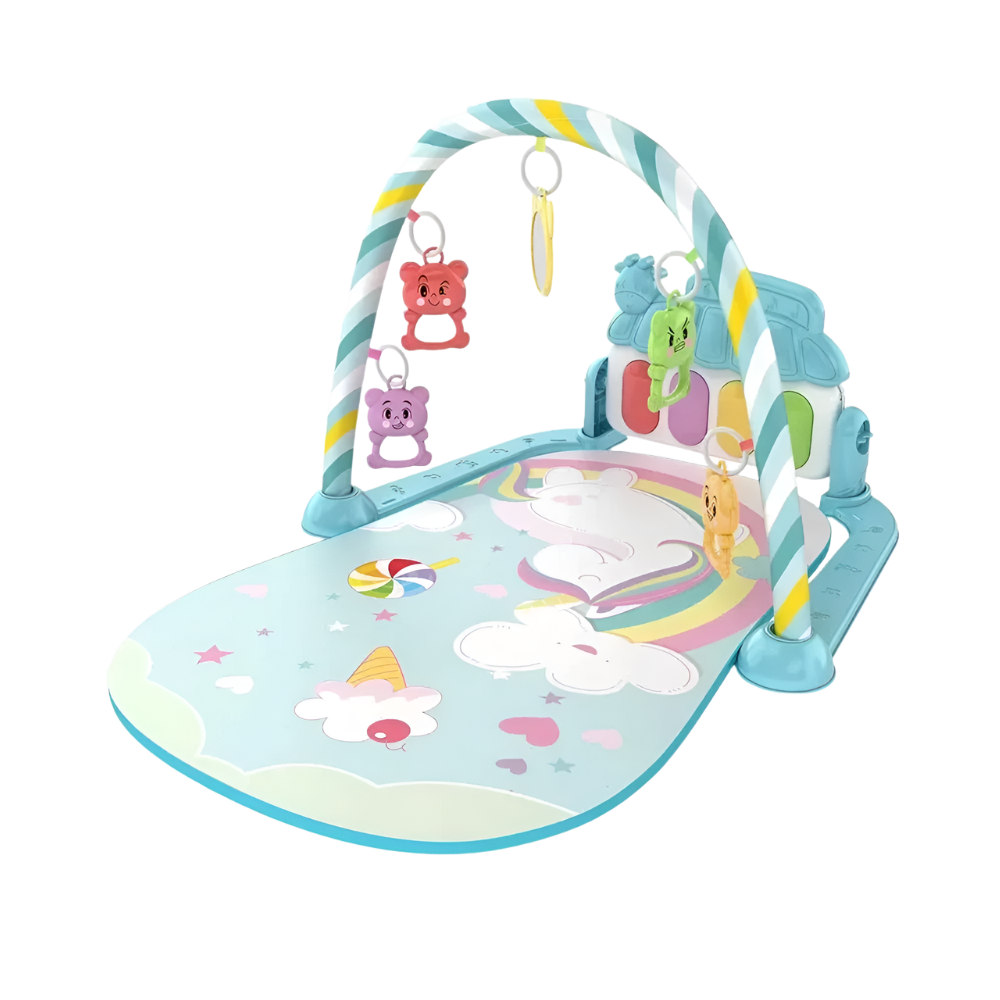 Wiggle & Play Kick Piano Gym - Blue Unicorn