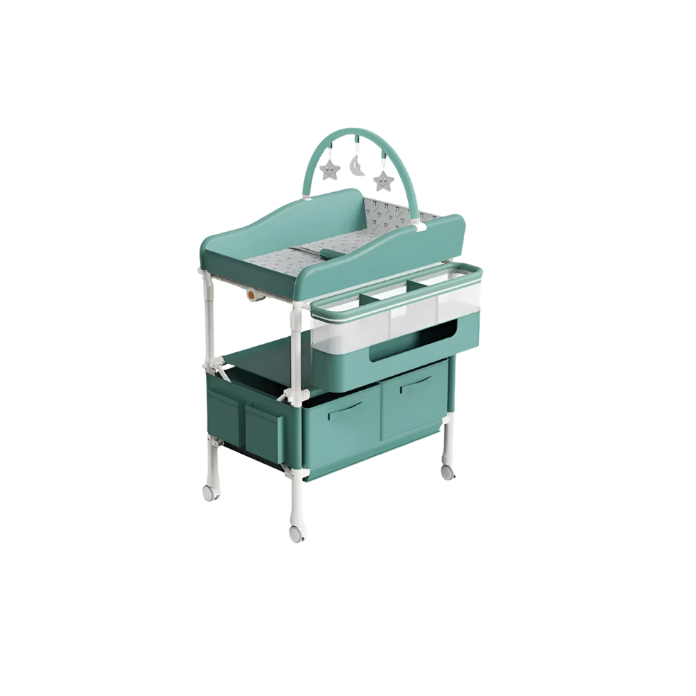 Multifunctional Baby Changing & Storage Station - Green