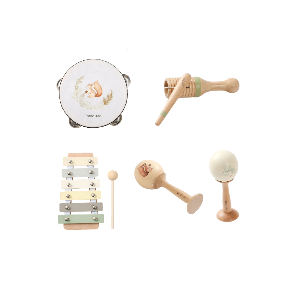Montessori Instrument Bundle - 5 Wooden Instruments