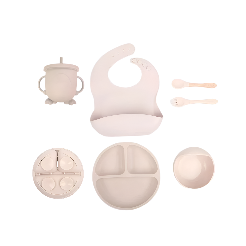 Silicone Baby Meal Set - Beige