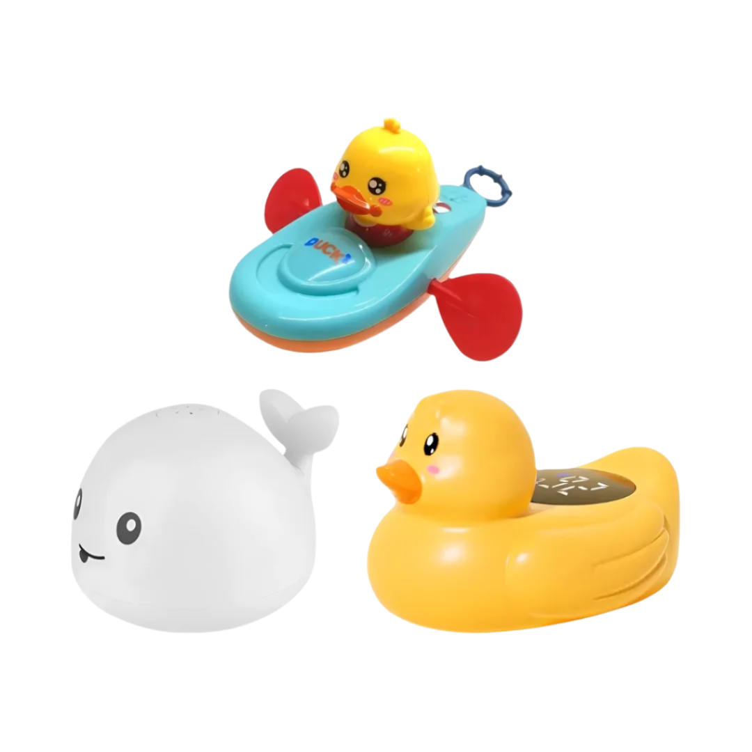 AquaPals™ Bath Bundle - Kayak, Duck Gauge & Whale