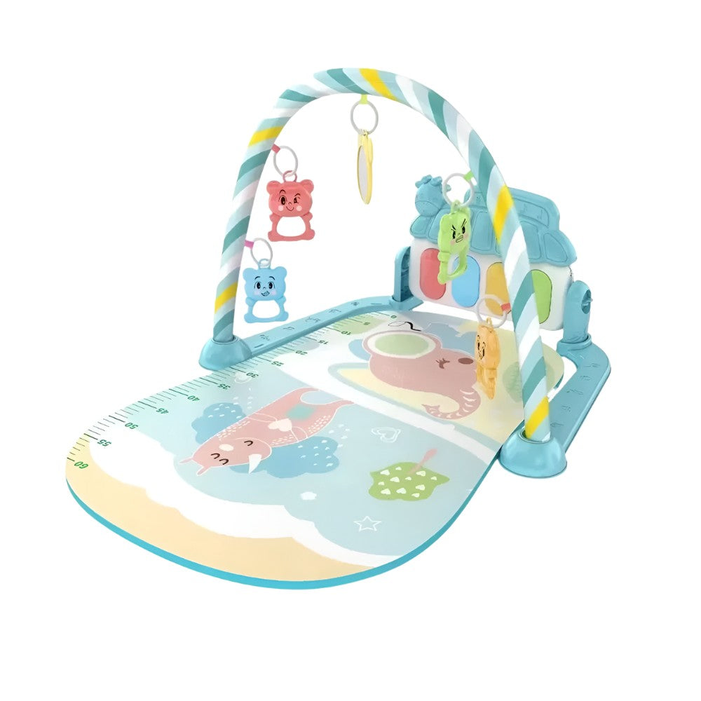 Wiggle & Play Kick Piano Gym in the Blue Elephant design